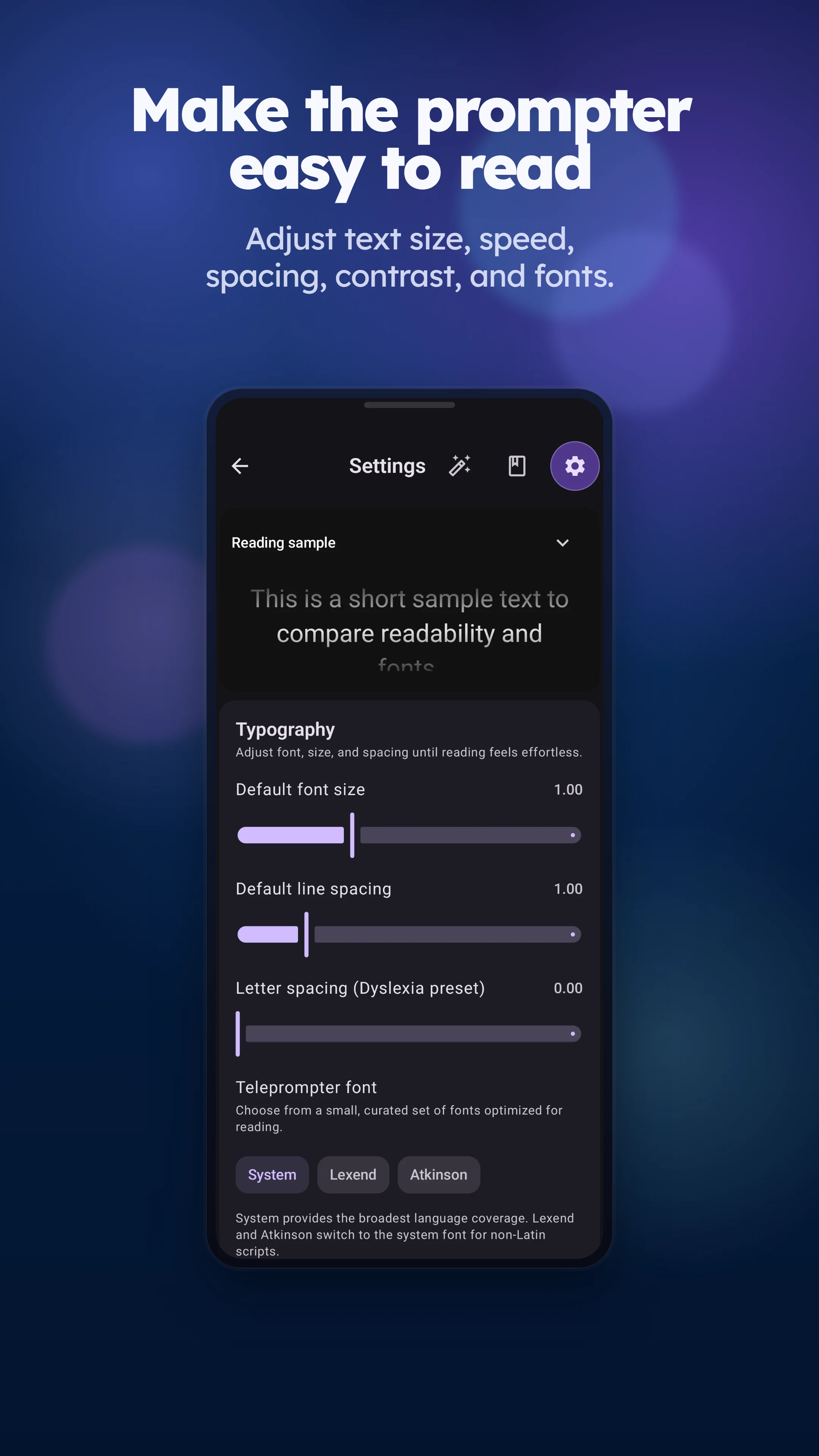 LensCue: Floating Teleprompter screenshot