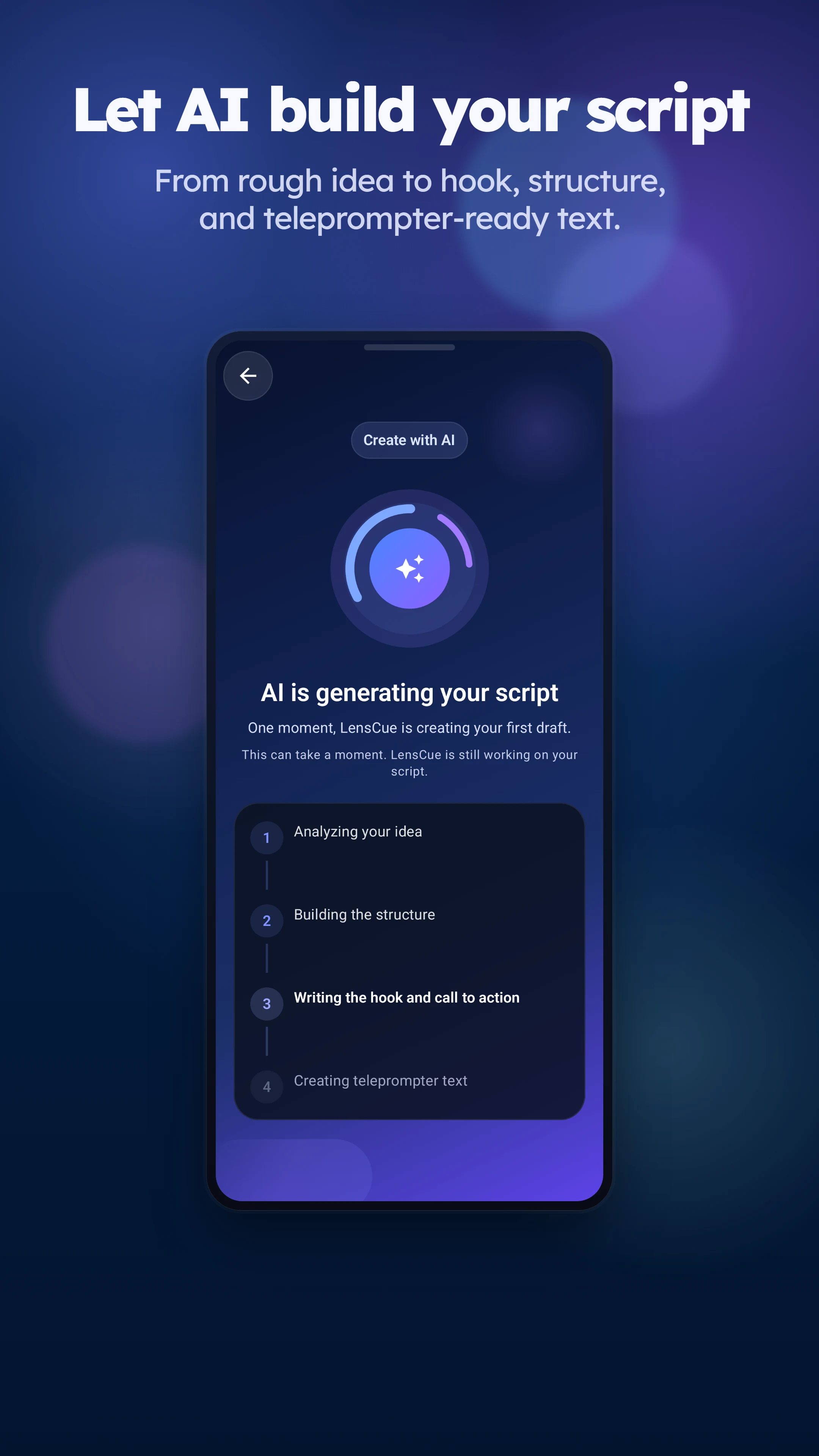 LensCue: Floating Teleprompter screenshot
